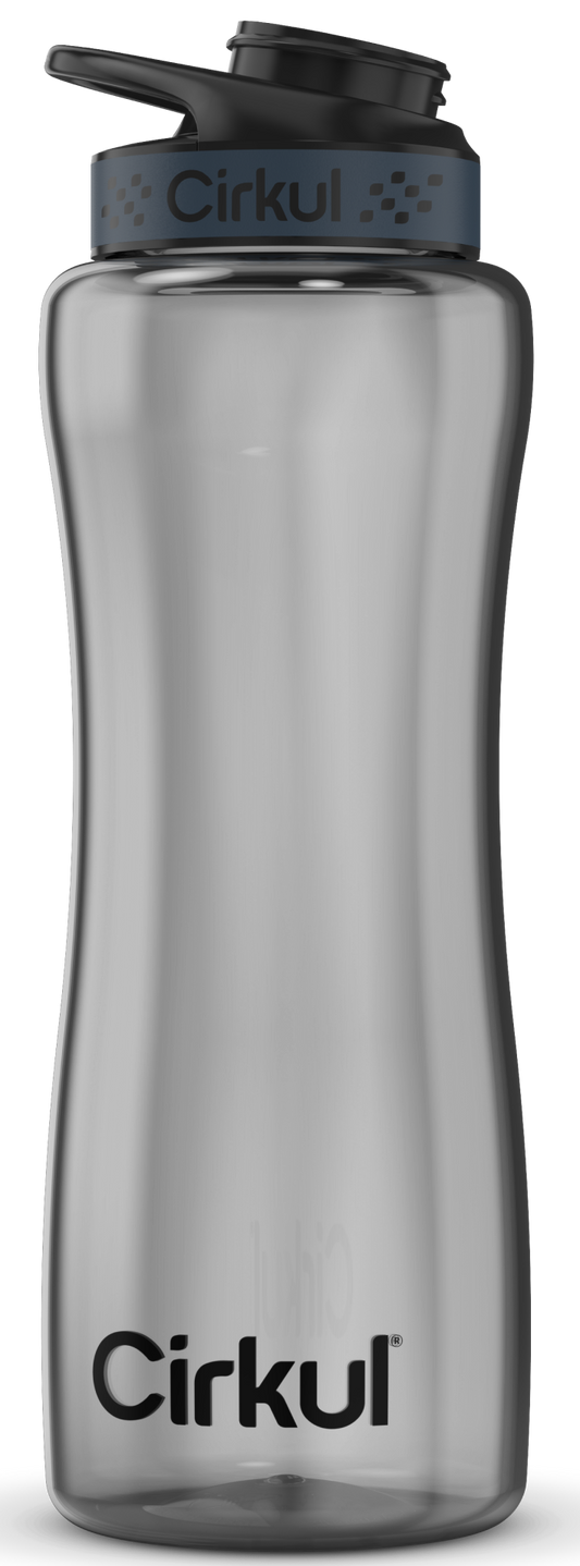 32oz. Black Tint Plastic Cirkul Bottle & Comfort-Grip Lid